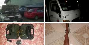 Parte de la evidencia decomisada en el operativo. Foto: Cortes&iacute;a