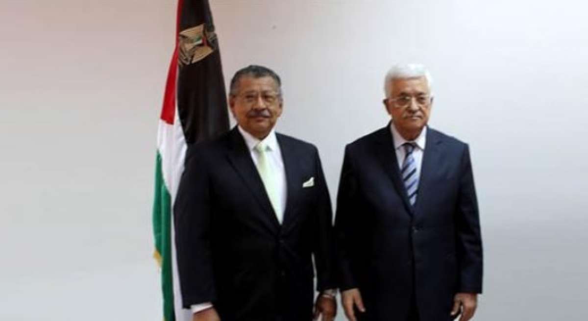 Embajador de Ecuador present&oacute; cartas credenciales al presidente palestino