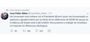 Presidente acept&oacute; oferta de abogados para defensa del Estado ante CorteIDH