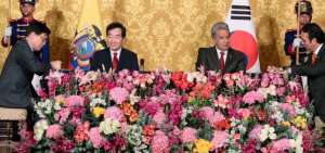 Ecuador y Corea del Sur firmaron 5 convenios de cooperaci&oacute;n