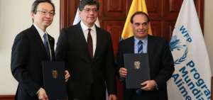 La donaci&oacute;n se formaliz&oacute; el mi&eacute;rcoles 27 de noviembre del 2019 con la suscripci&oacute;n de notas diplom&aacute;ticas entre la Embajada de Jap&oacute;n en Ecuador y el PMA.