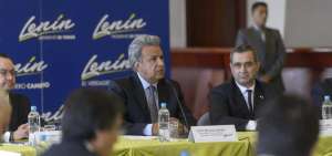 Len&iacute;n Moreno mantiene reuniones con varios sectores, la semana pasada fue con las autoridades de control.