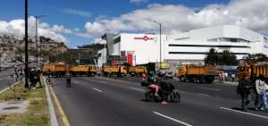  Desde las 09:00 de este 7 de septiembre, transporte pesado paraliz&oacute; el tr&aacute;nsito vehicular. 