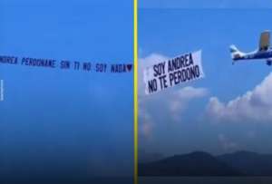 Lo que parec&iacute;a iba a ser un momento de reconciliaci&oacute;n con Andrea, termin&oacute; en desgracia desde el cielo.