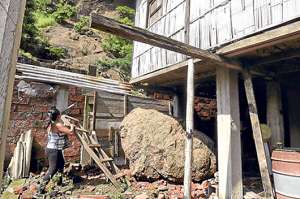 En esta zona de Dur&aacute;n existe el riesgo de que se produzcan aludes debido a los fuertes aguaceros. Foto: Miguel Castro/El Tel&eacute;grafo