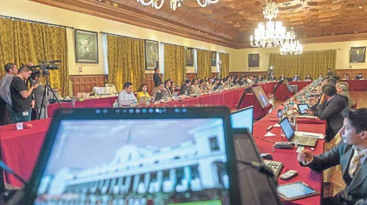 El gabinete ampliado se reuni&oacute; en Carondelet y analiz&oacute; la coyuntura pol&iacute;tica del pa&iacute;s. Foto: John Guevara / El Tel&eacute;grafo  