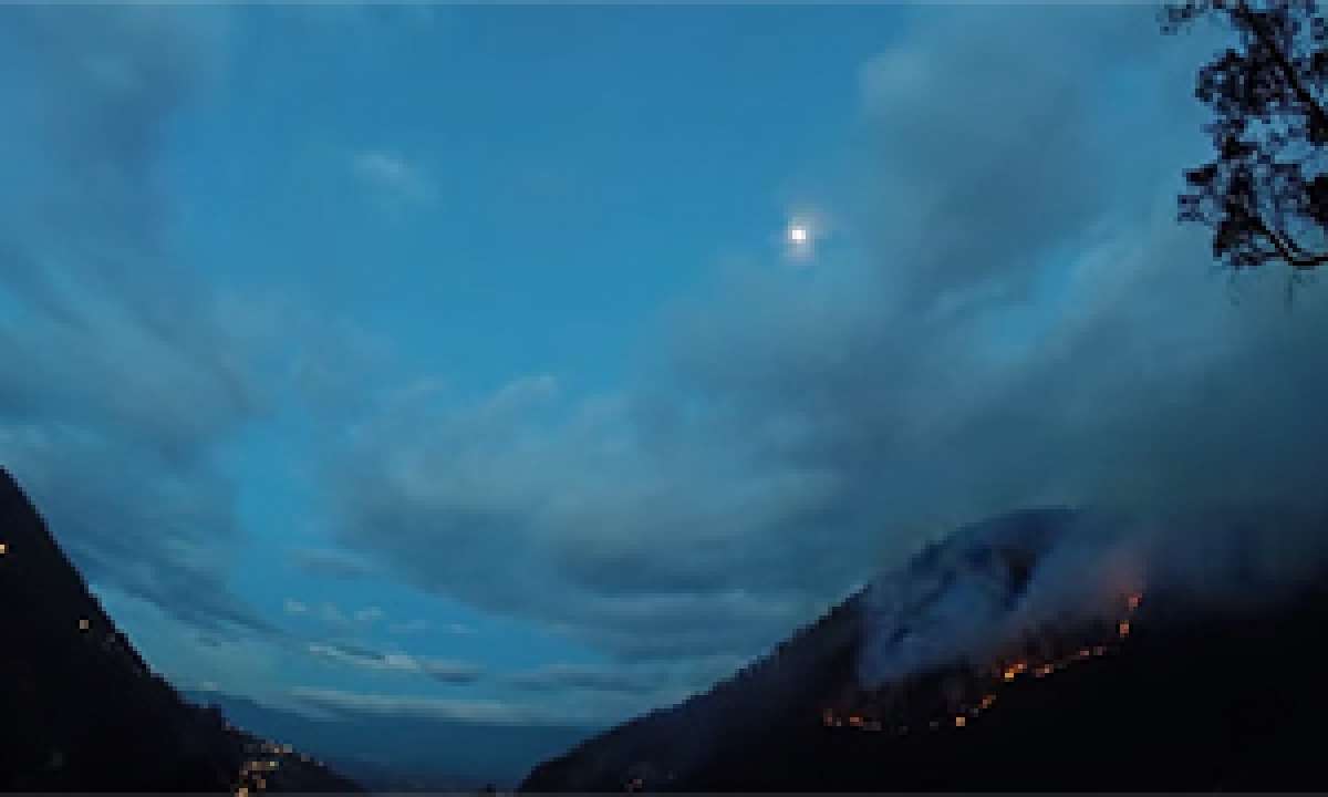 Incendio en el Cerro Auqui