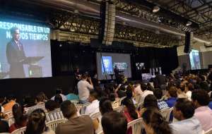 El evento se desarrolla en el Centro de Convenciones Sim&oacute;n Bol&iacute;var. Foto: William Orellana / El Tel&eacute;grafo 