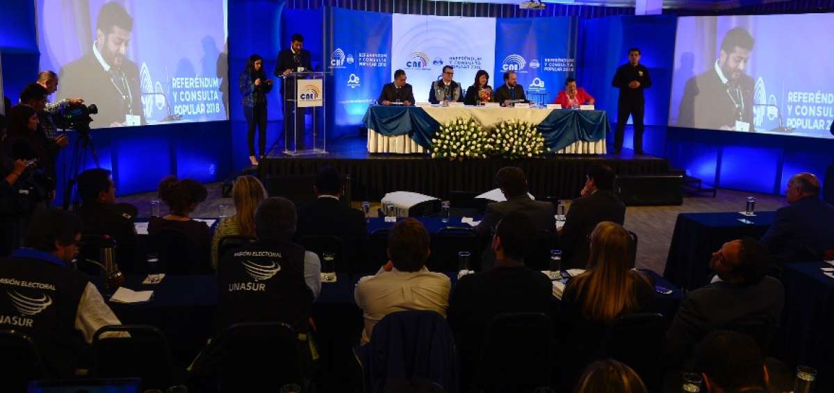 Los integrantes de las misiones participaron de un taller organizado por el CNE.