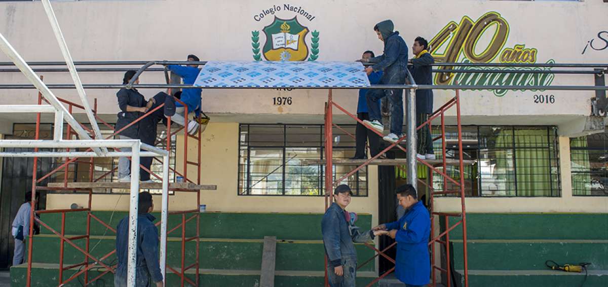 Los alumnos realizan mejoras en la entidad, lo que sirve de pr&aacute;ctica para el desarrollo de habilidades.   