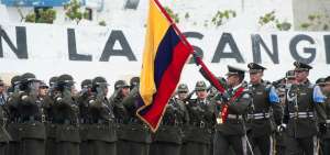 La ceremonia oficial se llev&oacute; a cabo en el Patio de Formaci&oacute;n del Grupo de Operaci&oacute;n y Rescate (GIR), en el noroccidente de Quito.