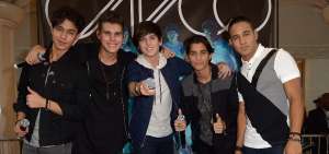 Los integrantes de CNCO: Joel, Zabdiel, Christopher, Erick y Richard.