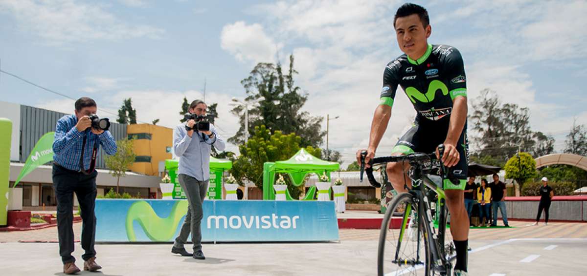 El ciclista Santiago Montenegro logr&oacute; la presea dorada ayer.   