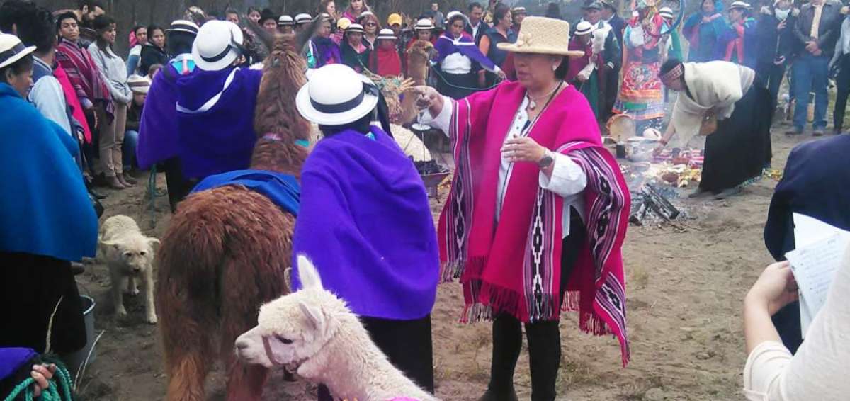 En la parroquia San Juan, de Riobamba, se realizaron los actos con motivo de la Fiesta del Sol.