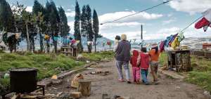 La madre e hijos de Marcia viven en condici&oacute;n modesta en un barrio del sur de Quito.
