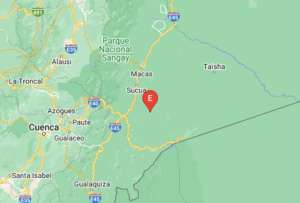 Reportan sismo en Sucúa, Morona Santiago