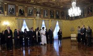El acto protocolario se desarroll&oacute; en el Sal&oacute;n Amarillo del Palacio de Carondelet. Foto: Fernando Sandoval / EL TEL&Eacute;GRAFO