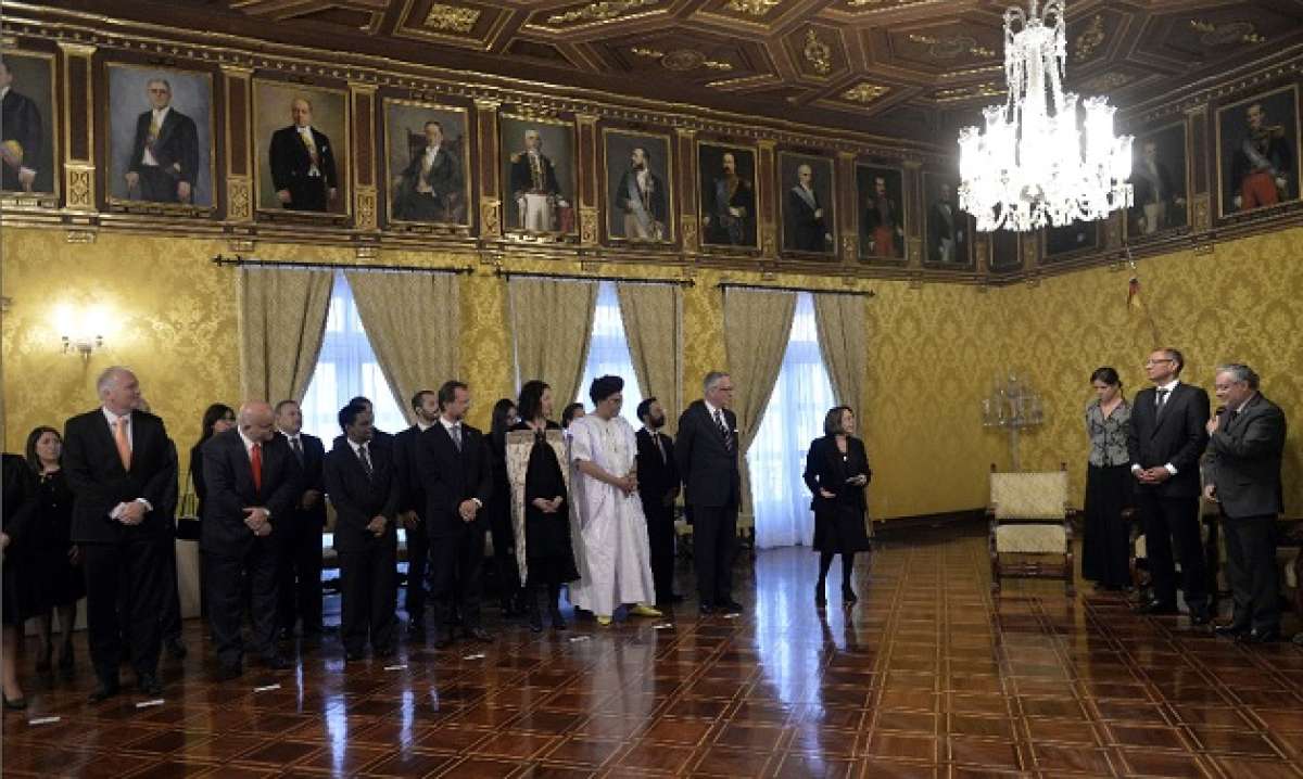 El acto protocolario se desarroll&oacute; en el Sal&oacute;n Amarillo del Palacio de Carondelet. Foto: Fernando Sandoval / EL TEL&Eacute;GRAFO