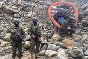 Ejército Ecuatoriano frena minería ilegal en Zamora Chinchipe tras denuncia ciudadana