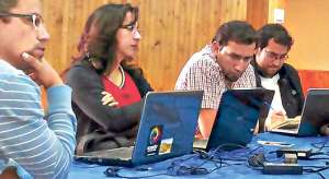 M&aacute;s de setenta representantes de los municipios de Loja, El Oro  y Zamora Chinchipe asistieron al taller de capacitaci&oacute;n realizado por la Secretar&iacute;a. Foto: Cortes&iacute;a