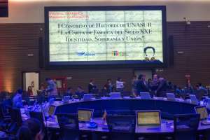 El documento se encuentra desde ayer en las instalaciones de la sede de la Unasur en Quito. Foto: Daniel Molineros / El Tel&eacute;grafo