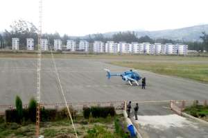 La Polic&iacute;a tiene un helipuerto para su nave que hace vuelos diarios de vigilancia regional. Foto: ELIZABET MAGGI para El Tel&eacute;grafo