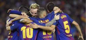 Su&aacute;rez considera que el 5-0 refuerza al Barcelona an&iacute;micamente