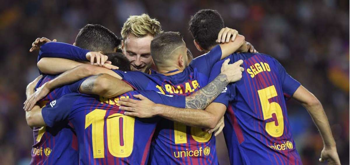 Su&aacute;rez considera que el 5-0 refuerza al Barcelona an&iacute;micamente