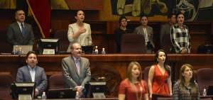 La Asamblea Nacional durante uno de los plenarios en la presidencia de Gabriela Rivadeneira. Ella gast&oacute; 9&rsquo;879.915, 08 d&oacute;lares en publicidad.