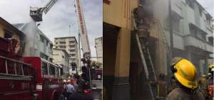 Controlado incendio en el centro de Guayaquil