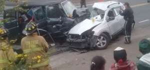 Un jeep y una furgoneta se accidentaron en el cant&oacute;n Tisaleo.