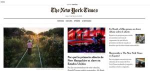 The New York Times lanz&oacute; su plataforma en espa&ntilde;ol