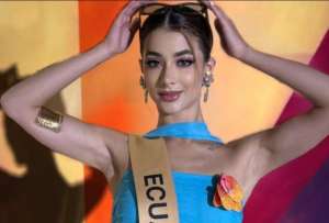 La representante de Ecuador, Samantha Quenedit, destacó en la competencia preliminar de traje de baño al ser parte del top 20. 