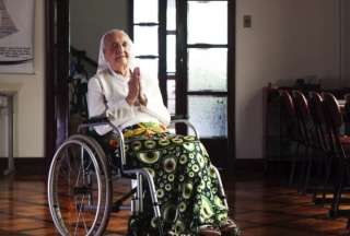 La monja brasileña atribuye su longevidad a la fe católica.