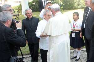 Actividades del Papa Francisco en Colegio Javier