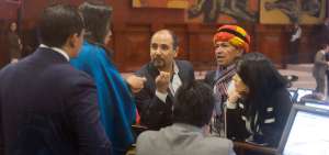 Hace casi una semana los asamble&iacute;stas afines a Correa se desafiliaron. Horas anteriores al evento aprovecharon el pleno para discutir entre ellos.