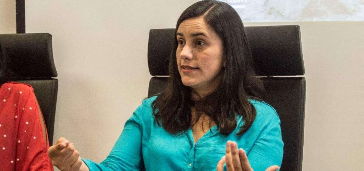 La candidata presidencial, Ver&oacute;nika Mendoza.