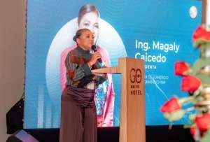 Magaly Caicedo, presidenta de la Cámara de Comercio Ecuatoriano China, calificó como positivo el 2025 para las relaciones entre Ecuador y China. 