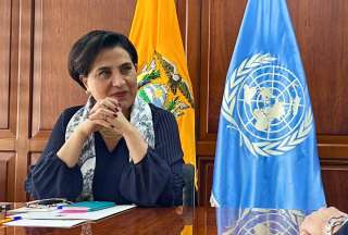 Gabriela Sommerfeld, canciller, dio detalles de la gira internacional del presidente Noboa. Anunció la apertura de una embajada en Marruecos. 