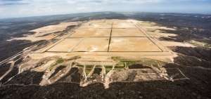 Imagen a&eacute;rea del terreno en donde se iba a construir la Refiner&iacute;a del Pac&iacute;fico. Este proyecto ahora ser&aacute; investigado por el Consejo de Participaci&oacute;n transitorio. 