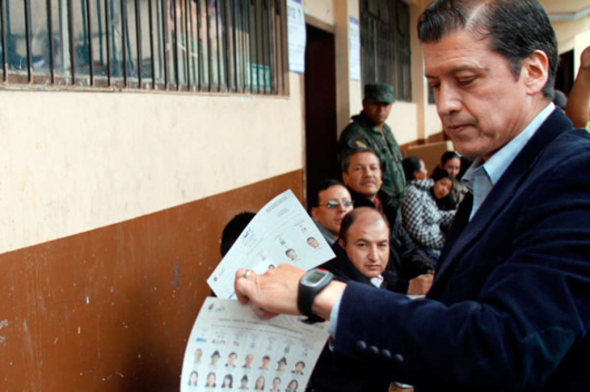 Rodrigo Esp&iacute;n, candidato a la reelecci&oacute;n a la Alcald&iacute;a de Latacunga por Pa&iacute;s. Foto: El Tel&eacute;grafo