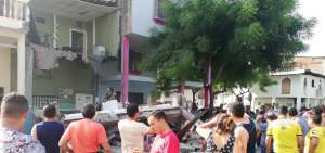El viejo inmueble que se desplom&oacute; est&aacute; situado en las calles General G&oacute;mez y Los R&iacute;os.