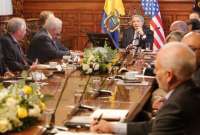 Presidente Guillermo Lasso se reunió con senadores estadounidenses para fortalecer cooperación en seguridad y democracia