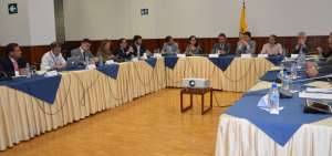 El presidente de la Asamblea Nacional, Jos&eacute; Serrano, la tarde del mi&eacute;rcoles, recibi&oacute; a representantes de cuatro sectores productivos.
