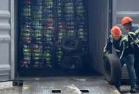 SENAE inmovilizó un contenedor en Guayaquil.