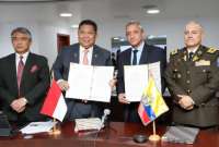 Ministro del Interior firmó convenio para la lucha contra el narcotráfico
