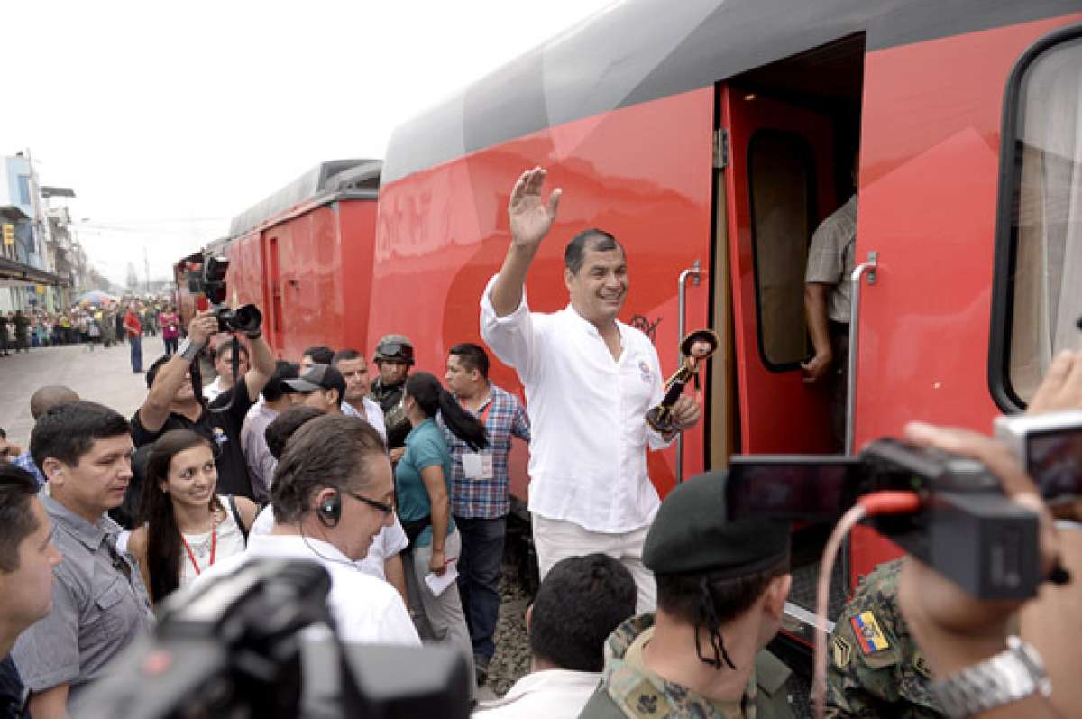 Inauguraci&oacute;n del tren en el cant&oacute;n Milagro
