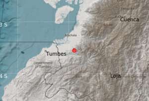 Se registró un sismo cerca de Santa Rosa, El Oro