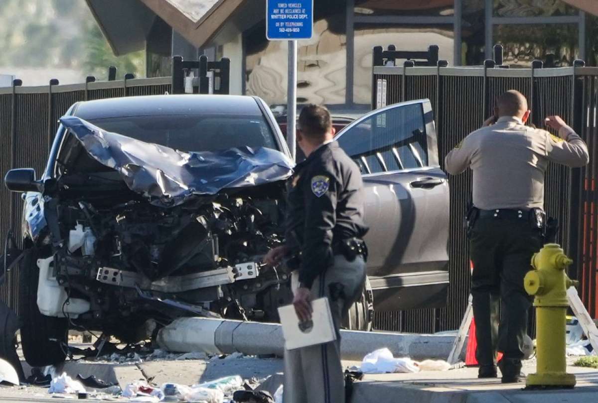 El principal sospechoso del atropellamiento masivo fue detenido, tras estrellarse con un poste.