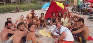 Un grupo de turistas argentinos, chilenos y uruguayos visit&oacute; el balneario la primera semana de marzo.